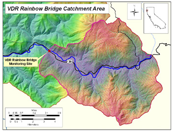 Main Stem Rainbow Bridge Catchment Area Map